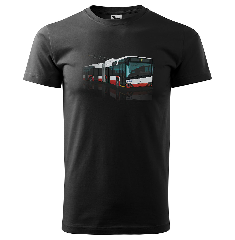 Tričko Škoda 27Tr (Velikost: L, Typ: pro muže, Barva trička: Černá)
