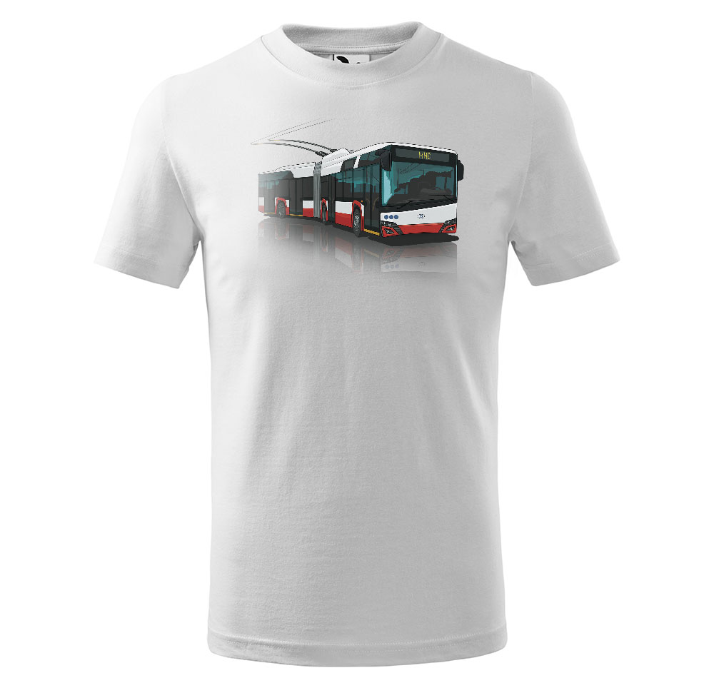 Tričko Škoda 27Tr - dětské (Velikost: 110, Barva trička: Bílá)