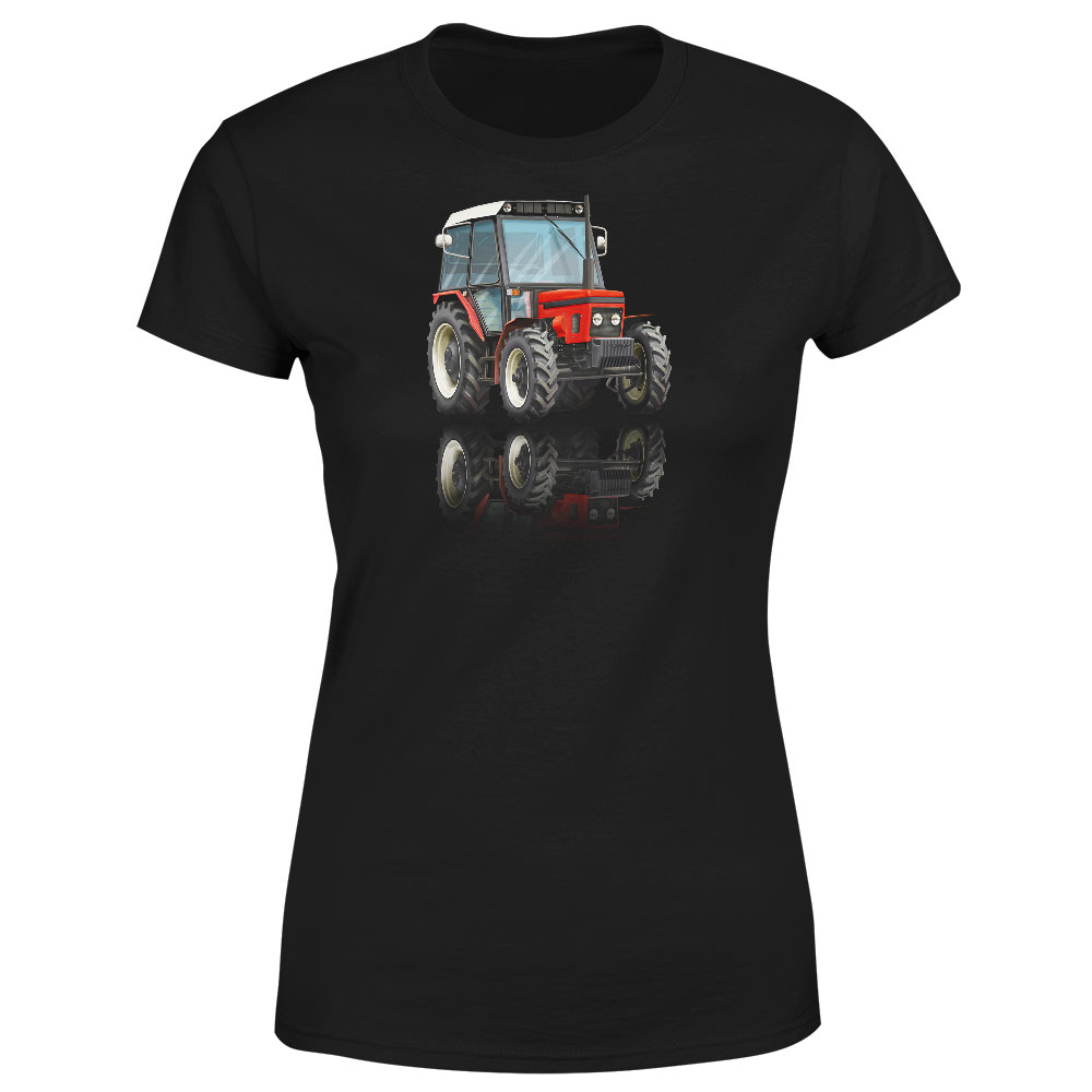 Tričko Zetor 7245 (Velikost: 2XL, Typ: pro ženy, Barva trička: Černá)