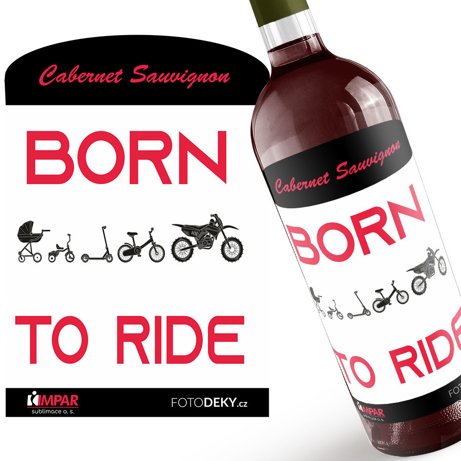 Víno Born to ride motocross (Druh Vína: Červené víno)