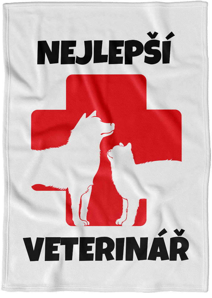 Deka Nejlepší veterinář – kříž (Podšití beránkem: NE)