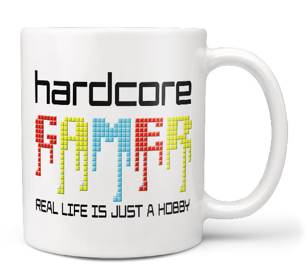 Hrnek Hardcore gamer (Náplň hrníčku: Žádná)