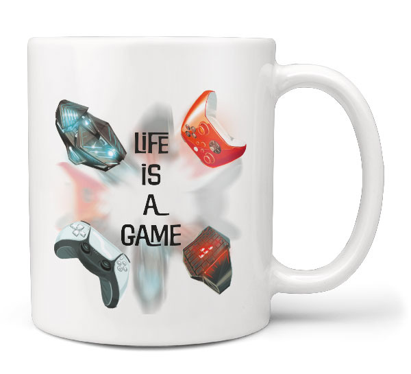 Hrnek Life is a game (Náplň hrníčku: Žádná)