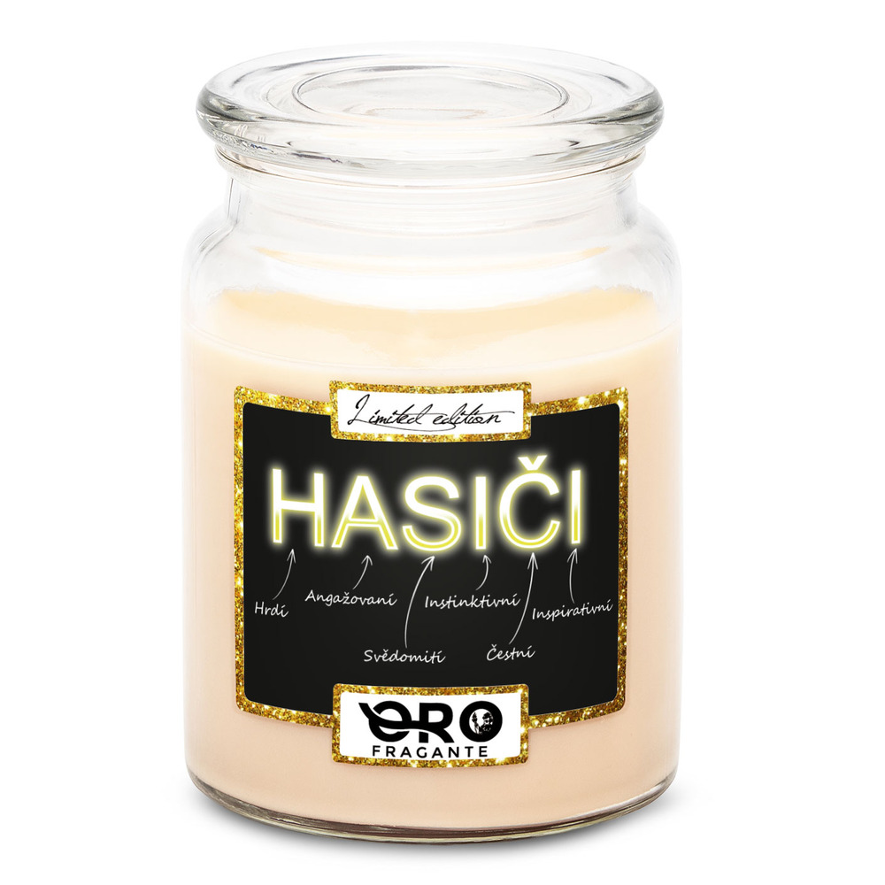 Svíčka Hasiči – vlastnosti (Vůně svíčky: Vanilka)