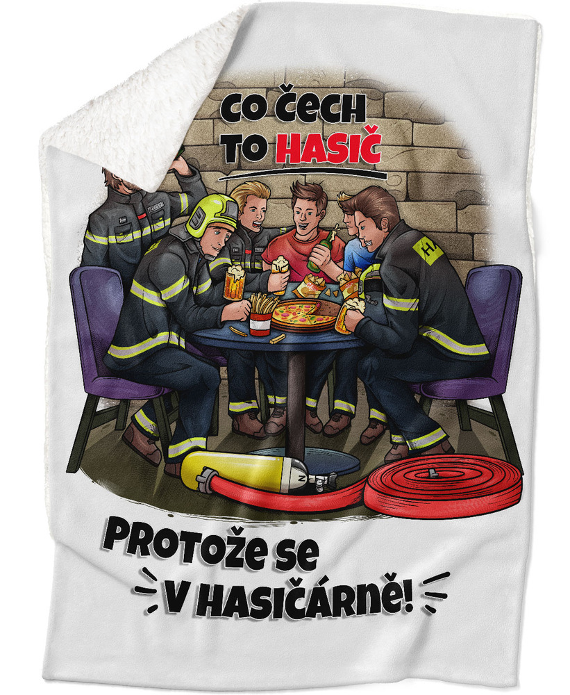 Deka Co Čech, to hasič (Podšití beránkem: ANO)