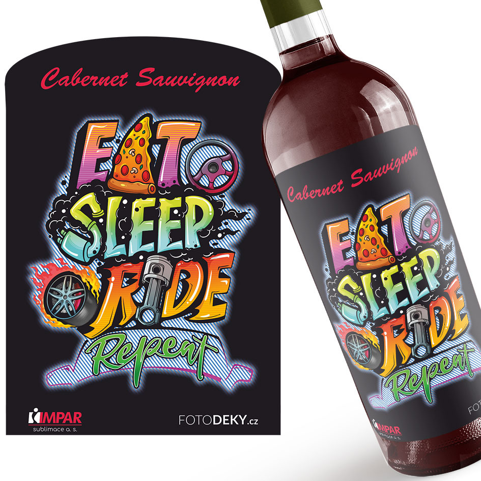 Víno Eat, sleep, ride (Druh Vína: Červené víno)