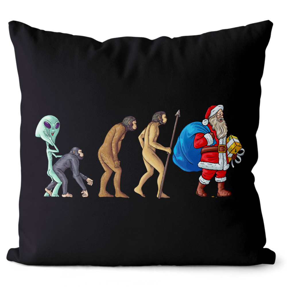 Polštář Evoluce – Santa (Velikost: 55 x 55 cm)
