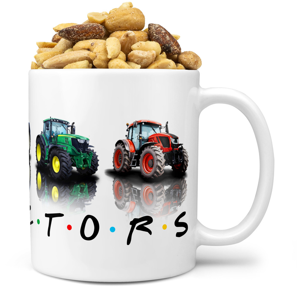 Hrnek Tractors (Náplň hrníčku: Směs slaných oříšků)