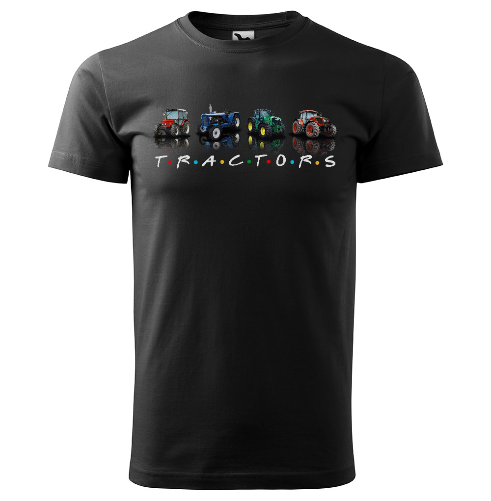 Tričko Tractors (Velikost: M, Typ: pro muže, Barva trička: Černá)