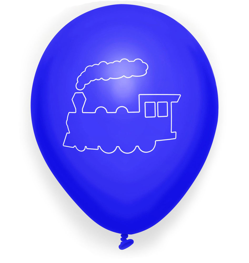 Sada balónků s lokomotivou (Počet balónků: 10ks)