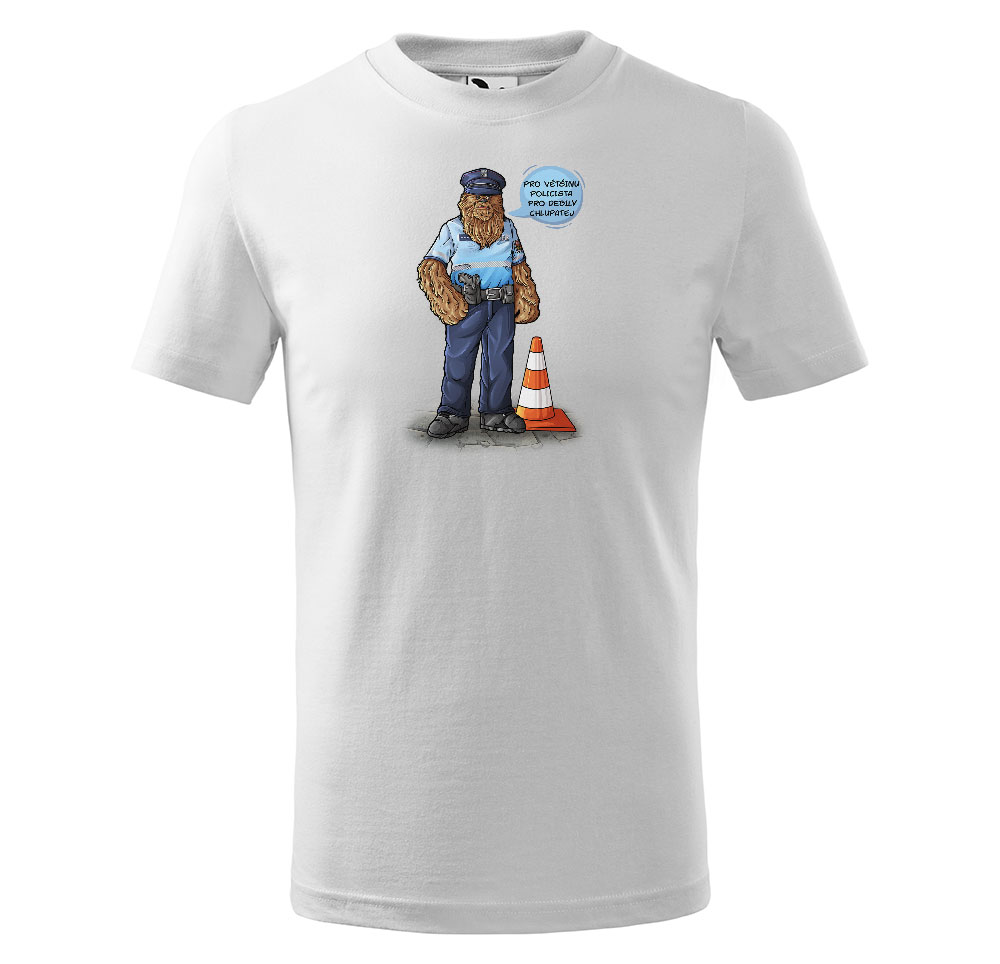 Tričko Chlupatej – dětské (Velikost: 110, Barva trička: Bílá)