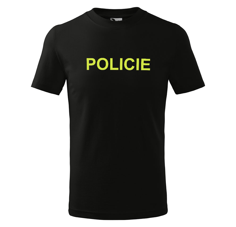 Tričko Policie – nápis – dětské (Velikost: 110)