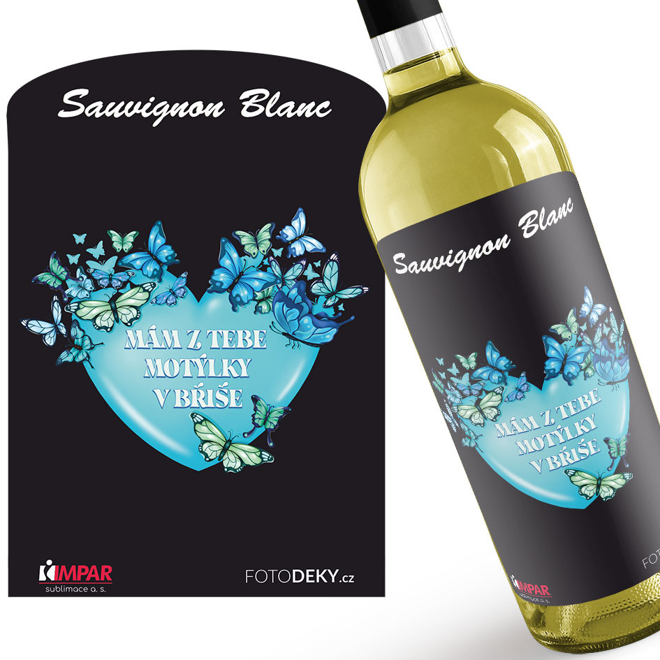 Levně Víno Motýlci v břiše - modří (Druh Vína: Bílé víno)