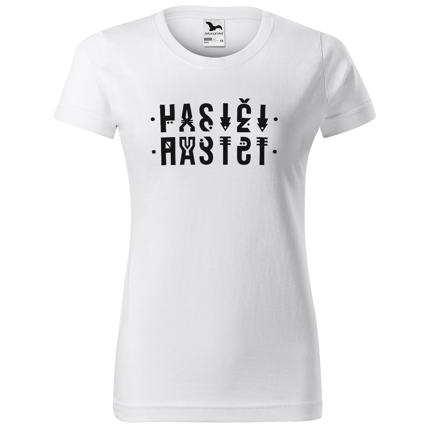 Tričko Hasiči – šifra (Velikost: XS, Typ: pro ženy, Barva trička: Bílá)